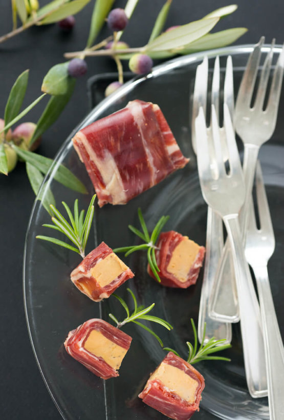 Bonbons de Lomo ibérique au Foie Gras